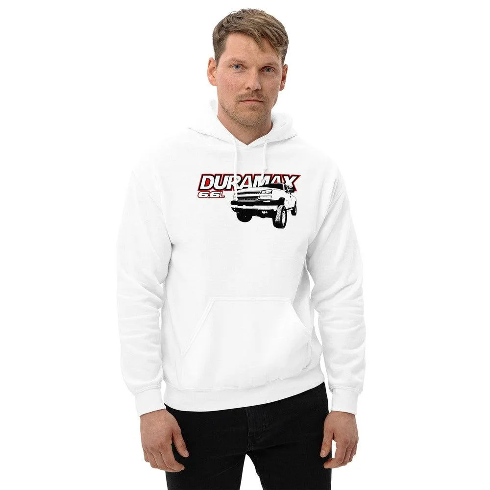 03-07 Duramax Hoodie With 6.6l Powered Cateye