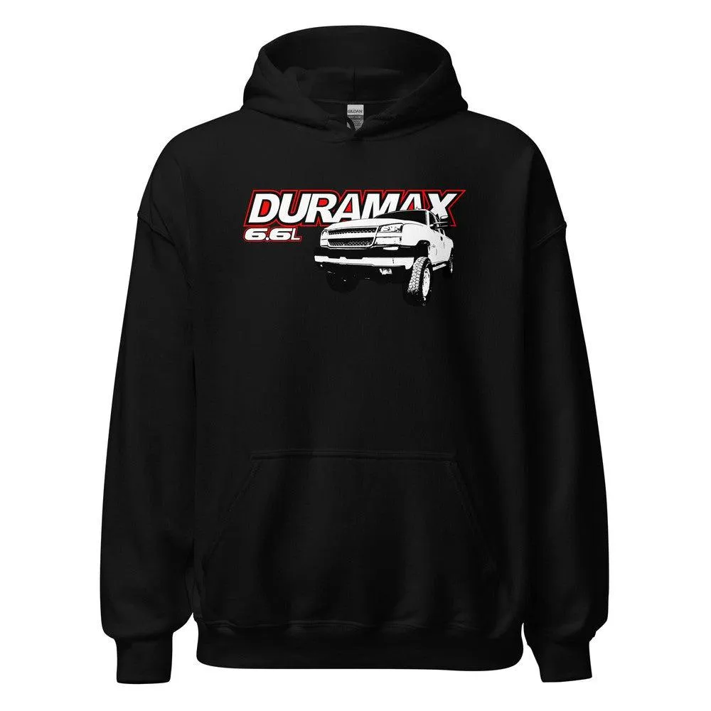 03-07 Duramax Hoodie With 6.6l Powered Cateye