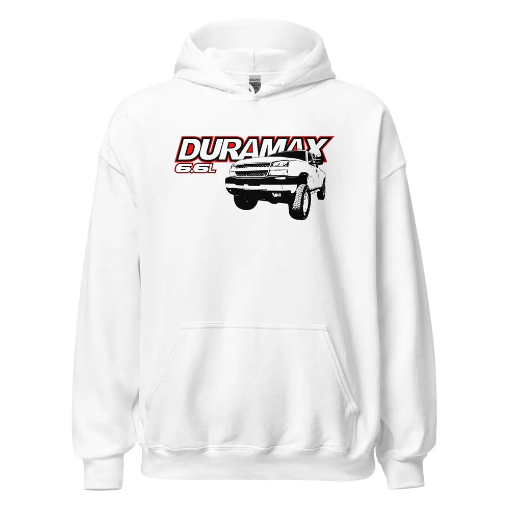 03-07 Duramax Hoodie With 6.6l Powered Cateye