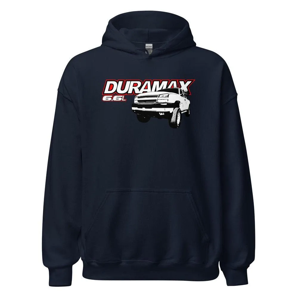 03-07 Duramax Hoodie With 6.6l Powered Cateye