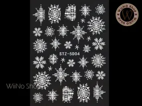 3D Snowflake Adhesive Nail Art Sticker - 1 pc (STZ-5D04)