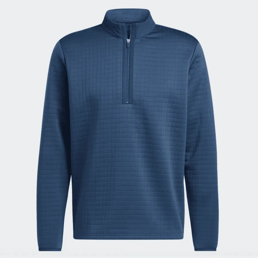 Adidas (DWR) Water Repellent 1/4 Zip Pullover - Navy