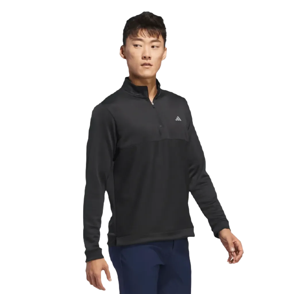 Adidas Ultimate365 Textured Quarter-Zip Top - Black