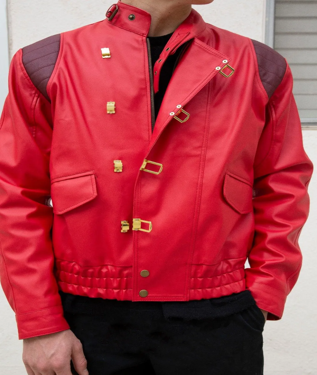 Akira Kaneda Red Leather Jacket