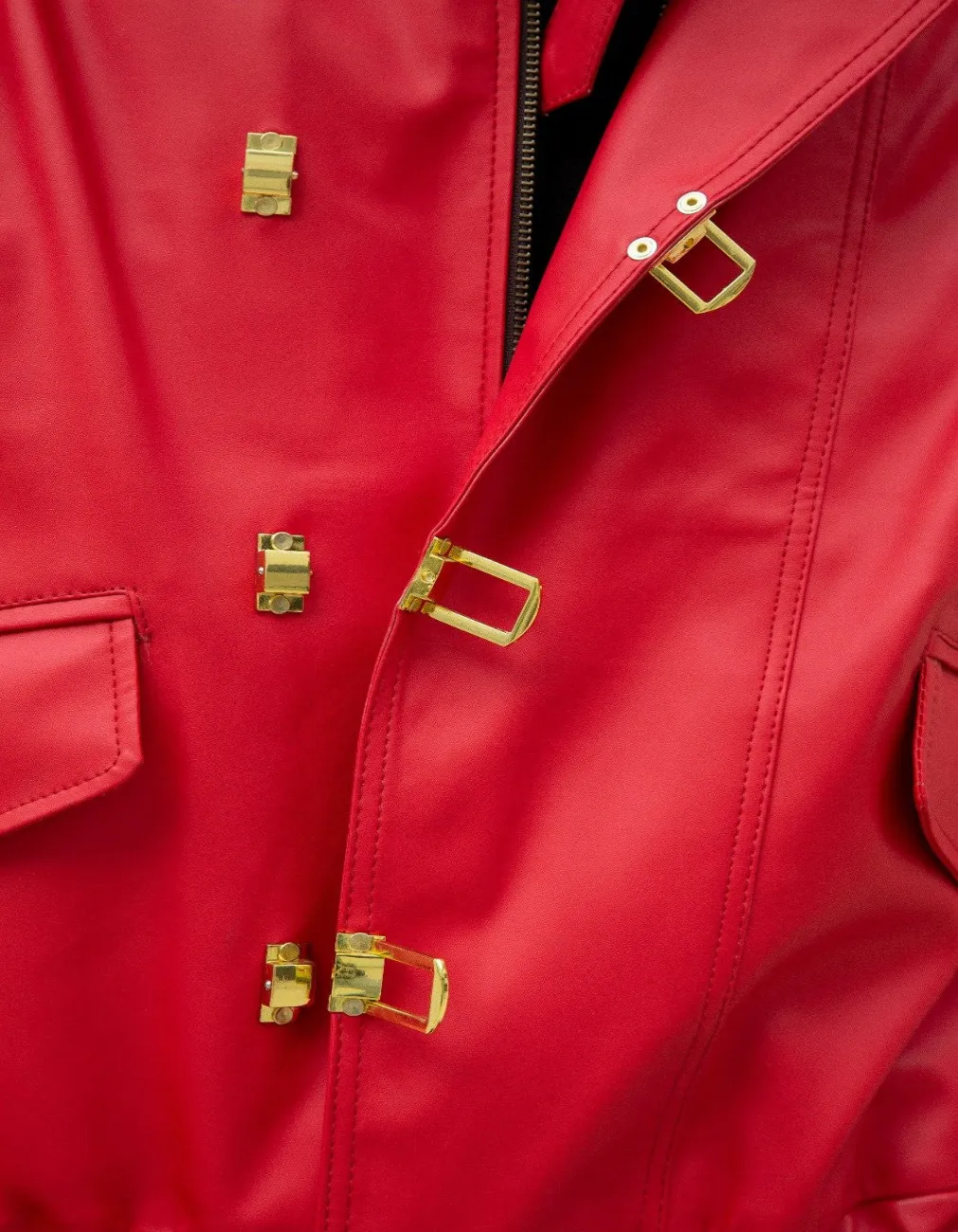 Akira Kaneda Red Leather Jacket