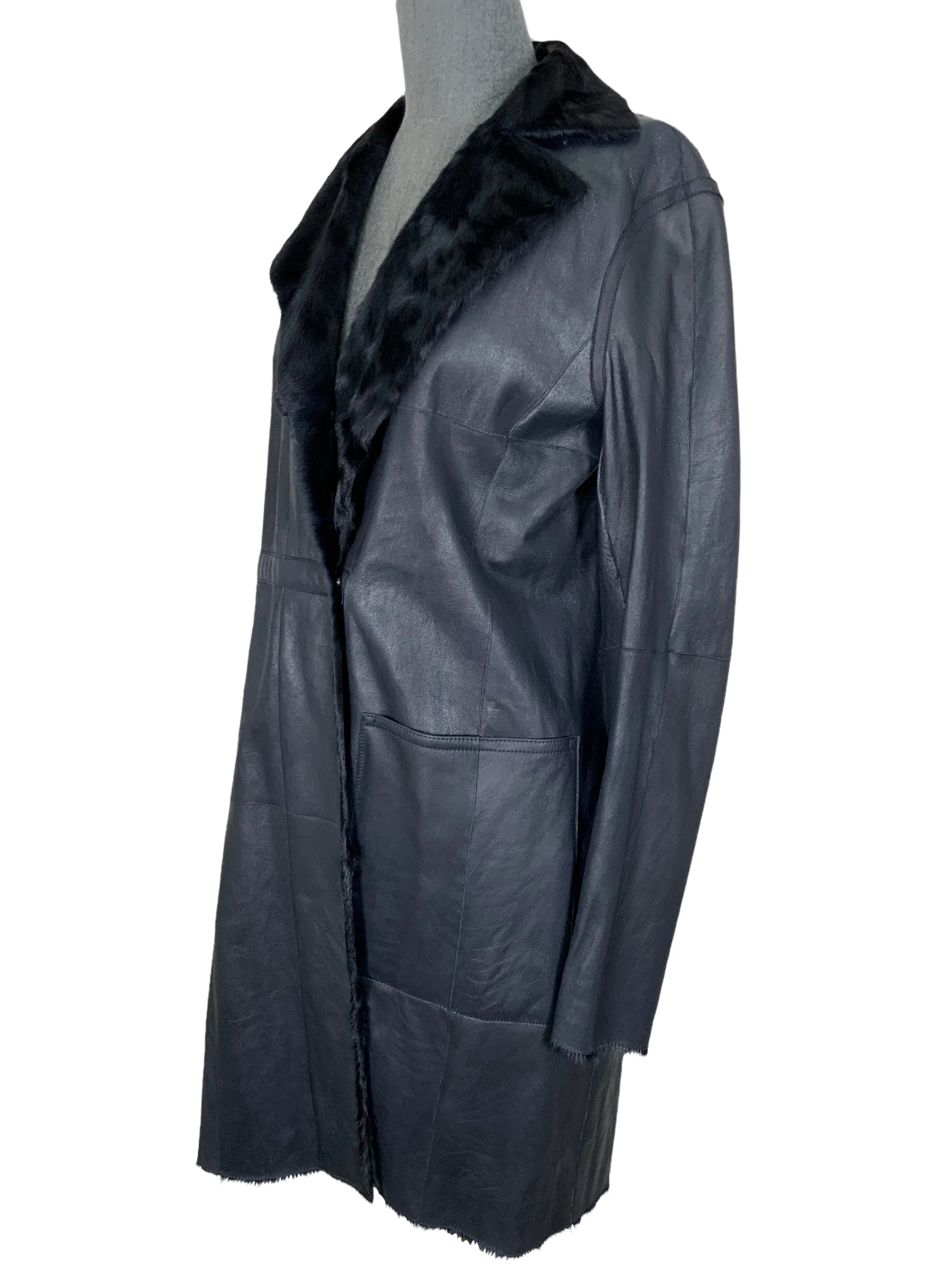 AKRIS Lambskin Fur Reversible Coat Size M