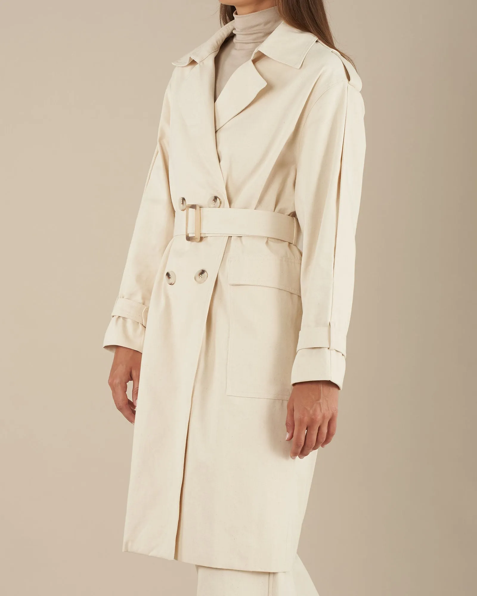 Arwen Trench Coat - Natural