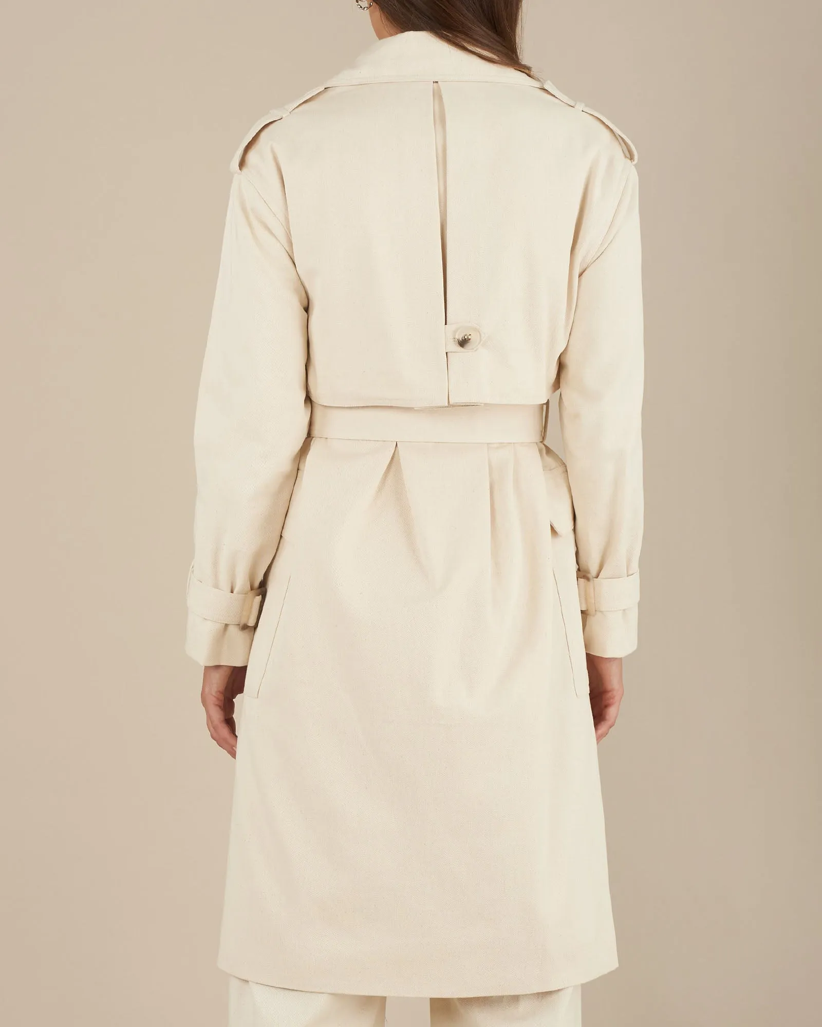 Arwen Trench Coat - Natural