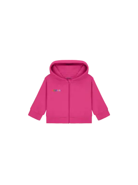 Baby 365 Midweight Pangaia Zip Up Hoodie—tourmaline pink