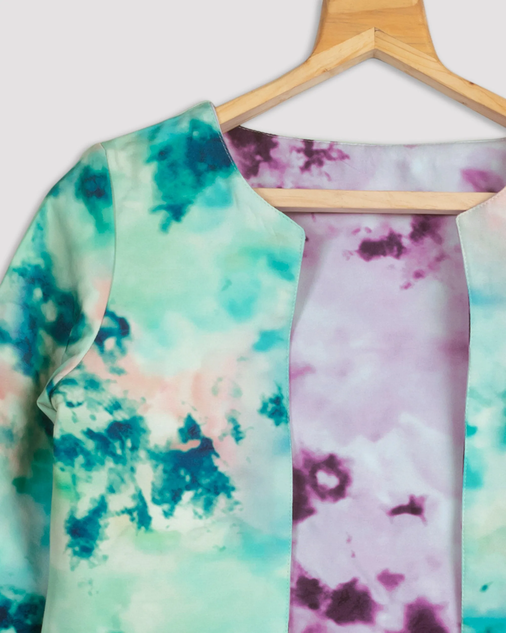 Bestselling Tie And Dye Reversible Jacket For Women