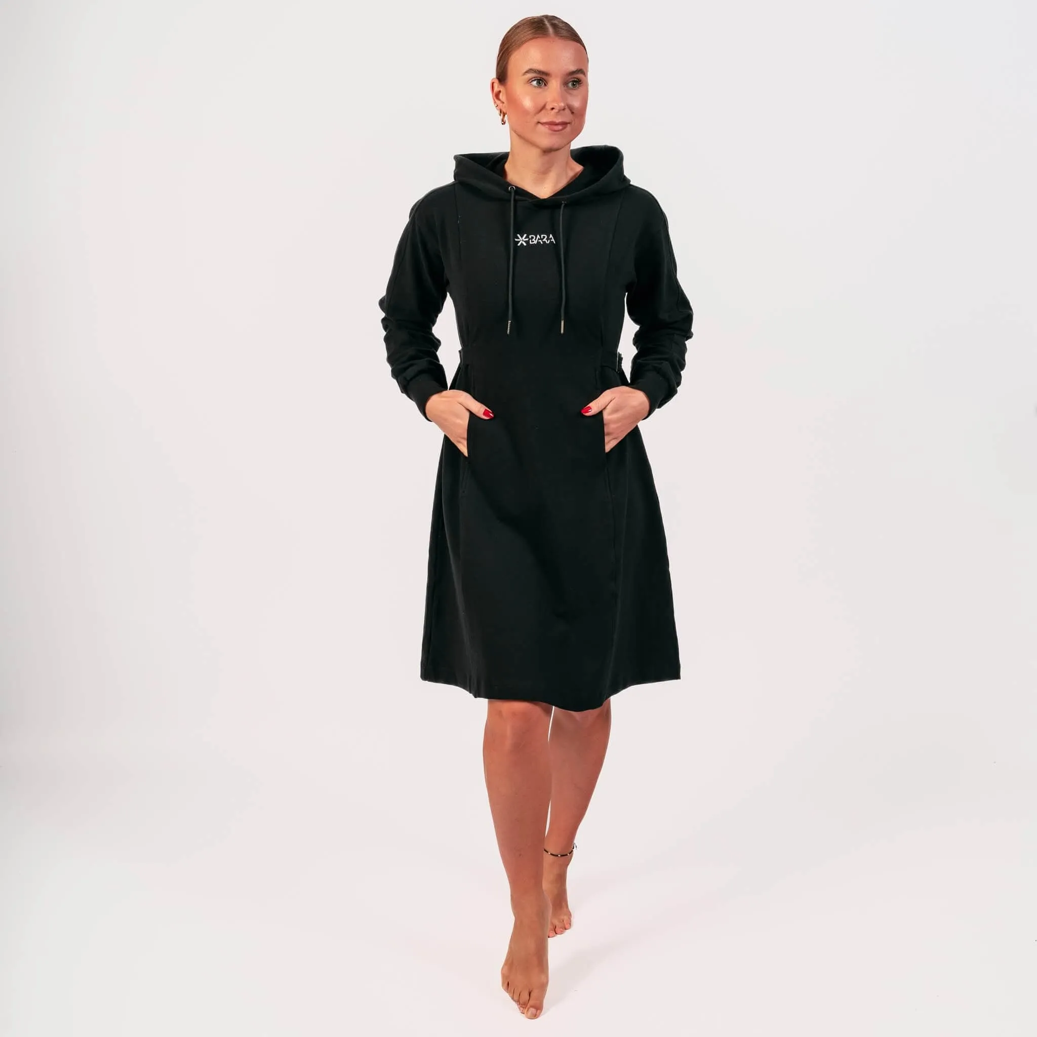 Black Ideal Hoodie Dress