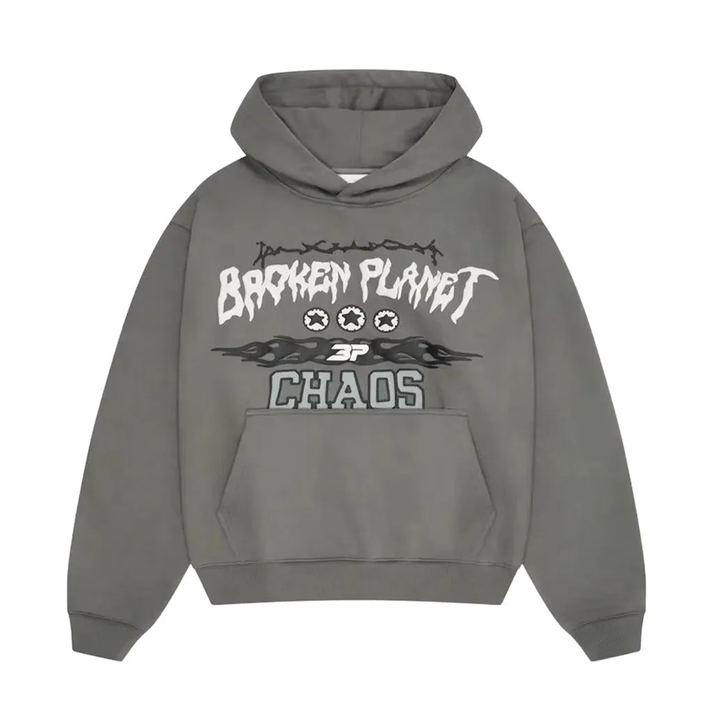 Broken Planet Chaos Hoodie Gunmetal Grey