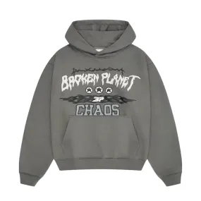 Broken Planet Chaos Hoodie Gunmetal Grey