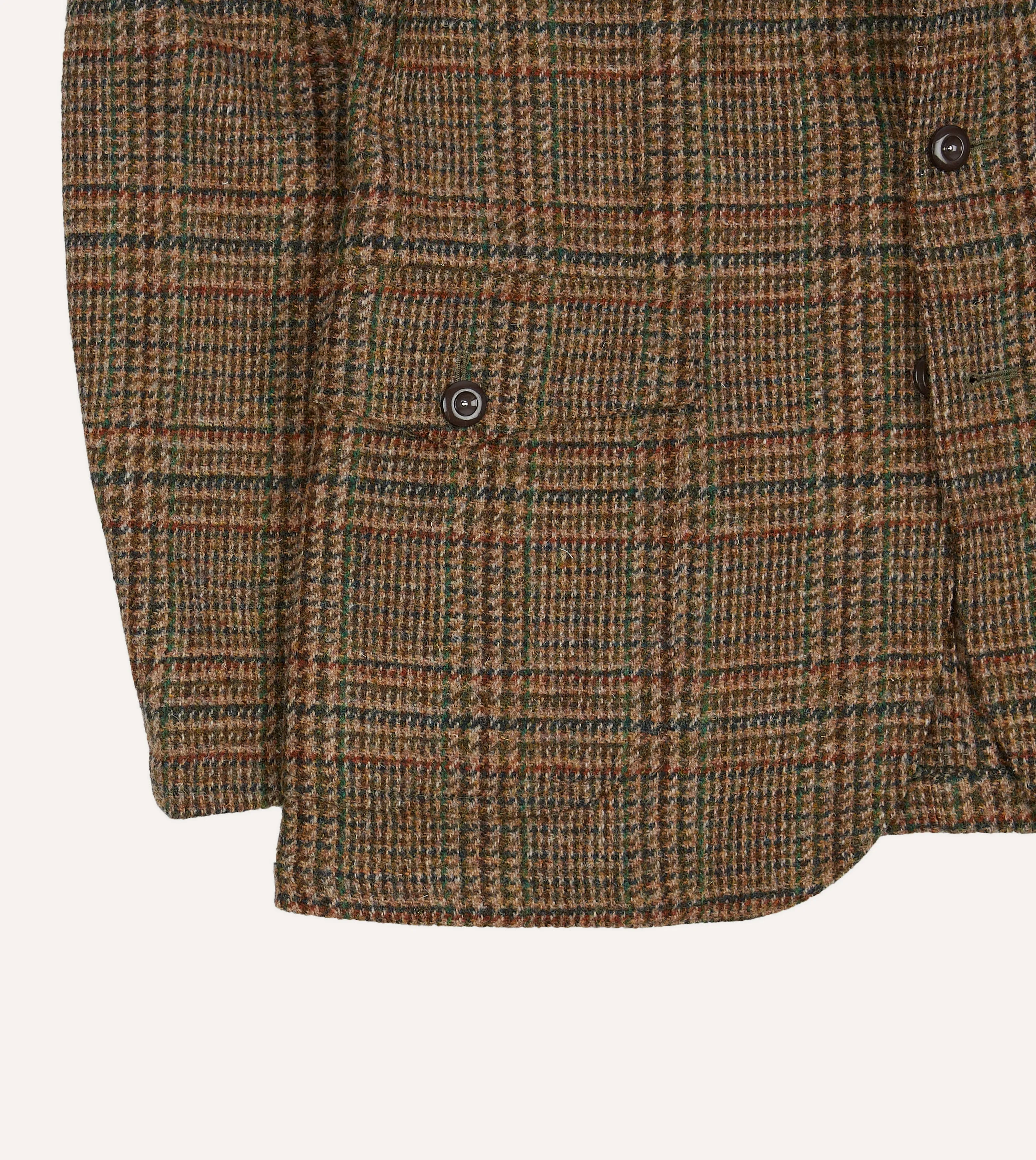 Brown Prince of Wales Check Harris Tweed Games Blazer Mk. VII