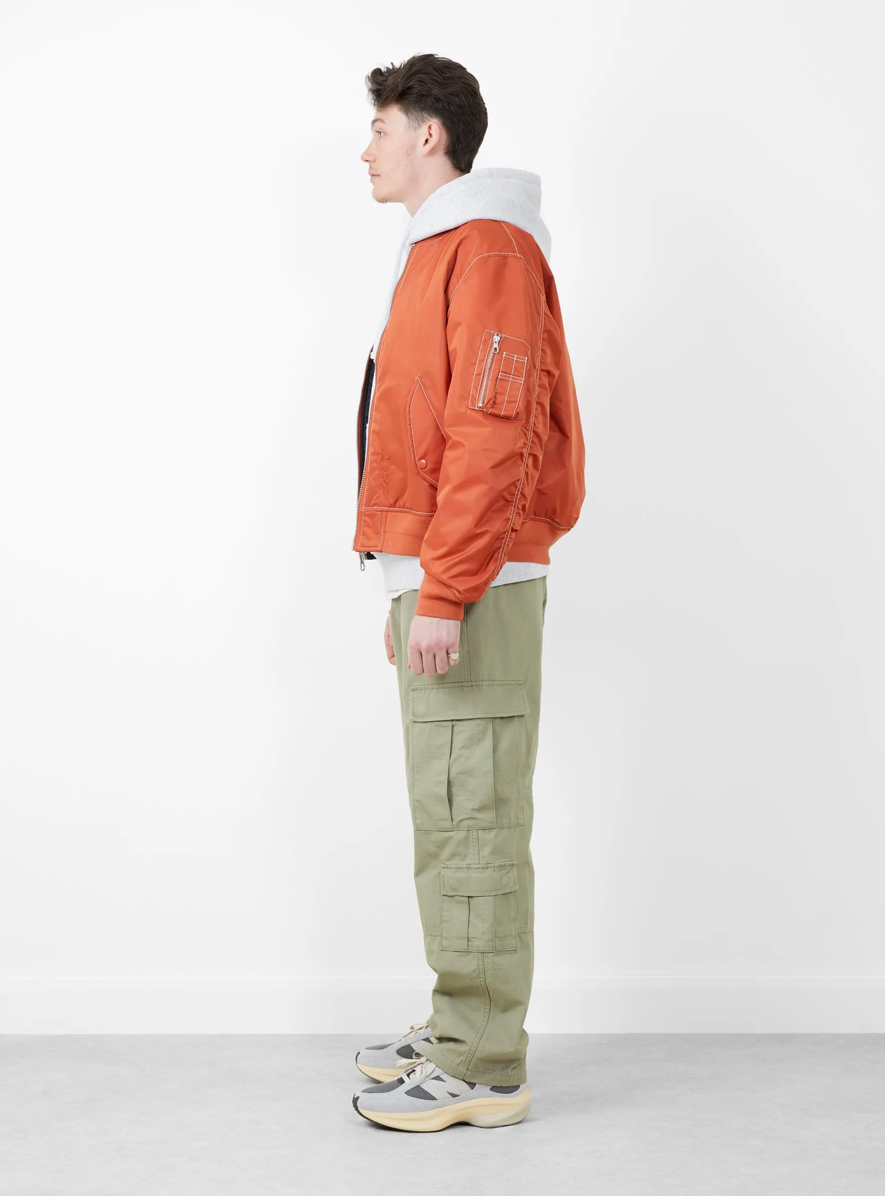 Built Bomber Jacket Brick