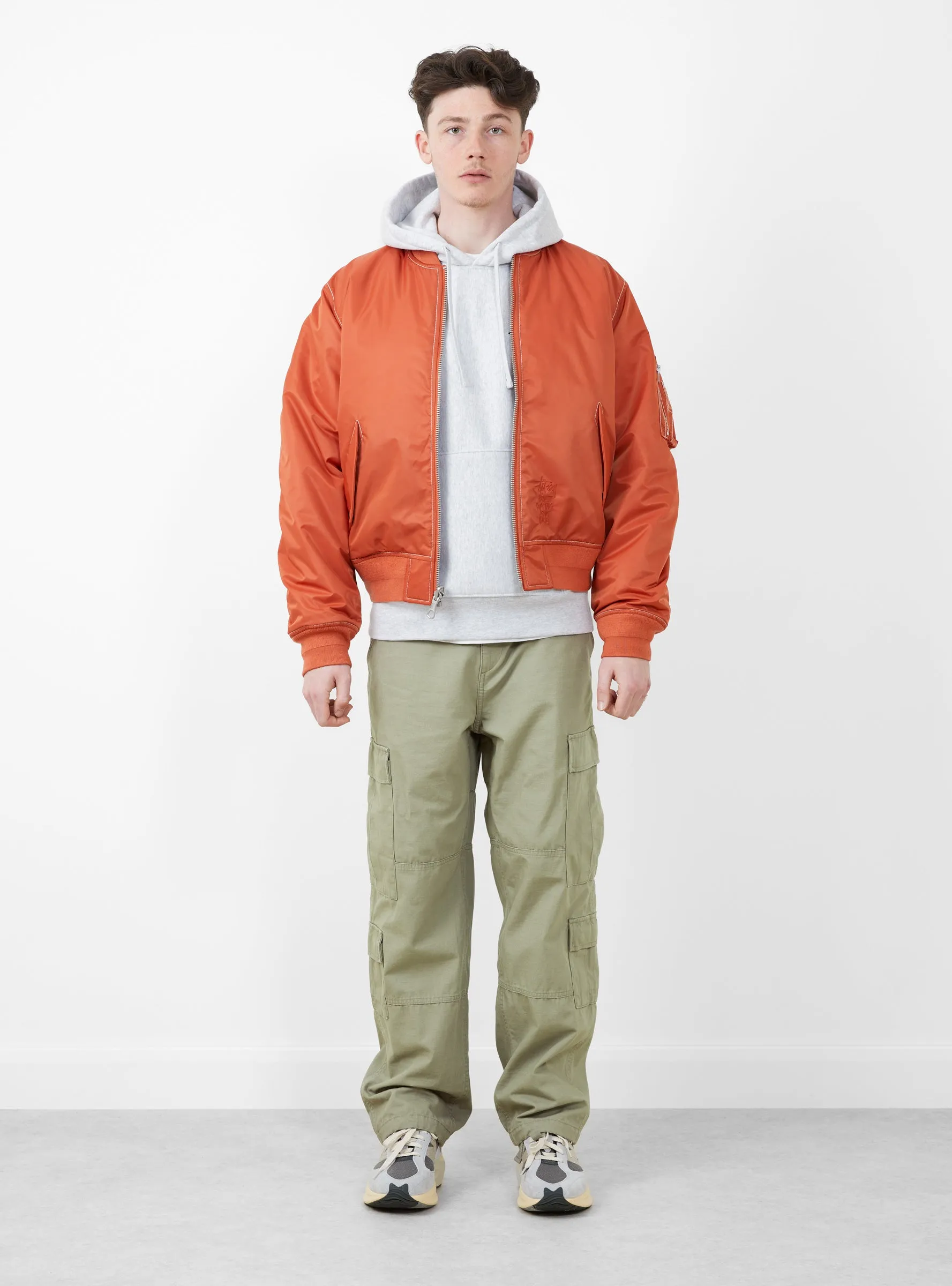 Built Bomber Jacket Brick