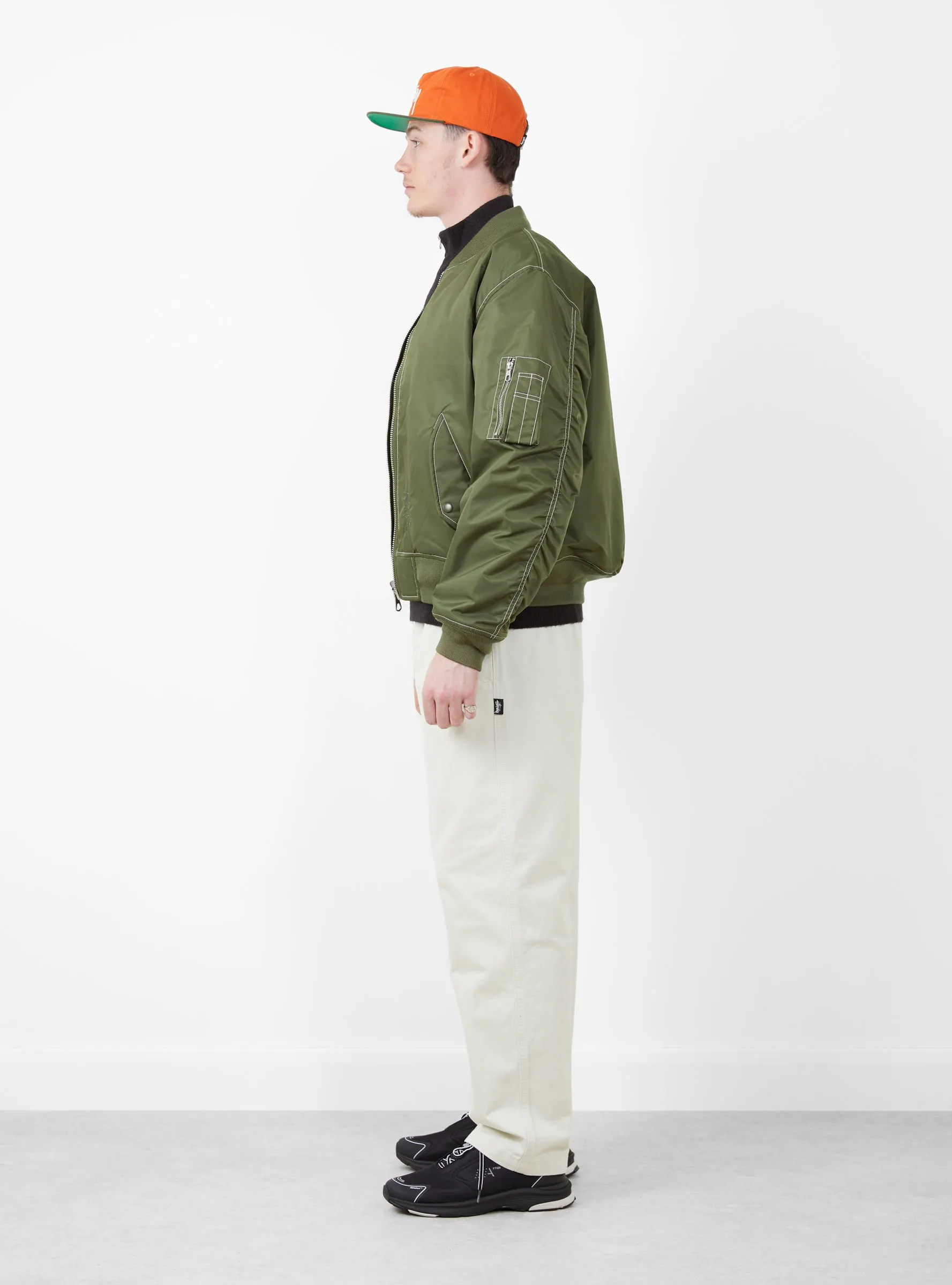 Built Bomber Jacket Olive