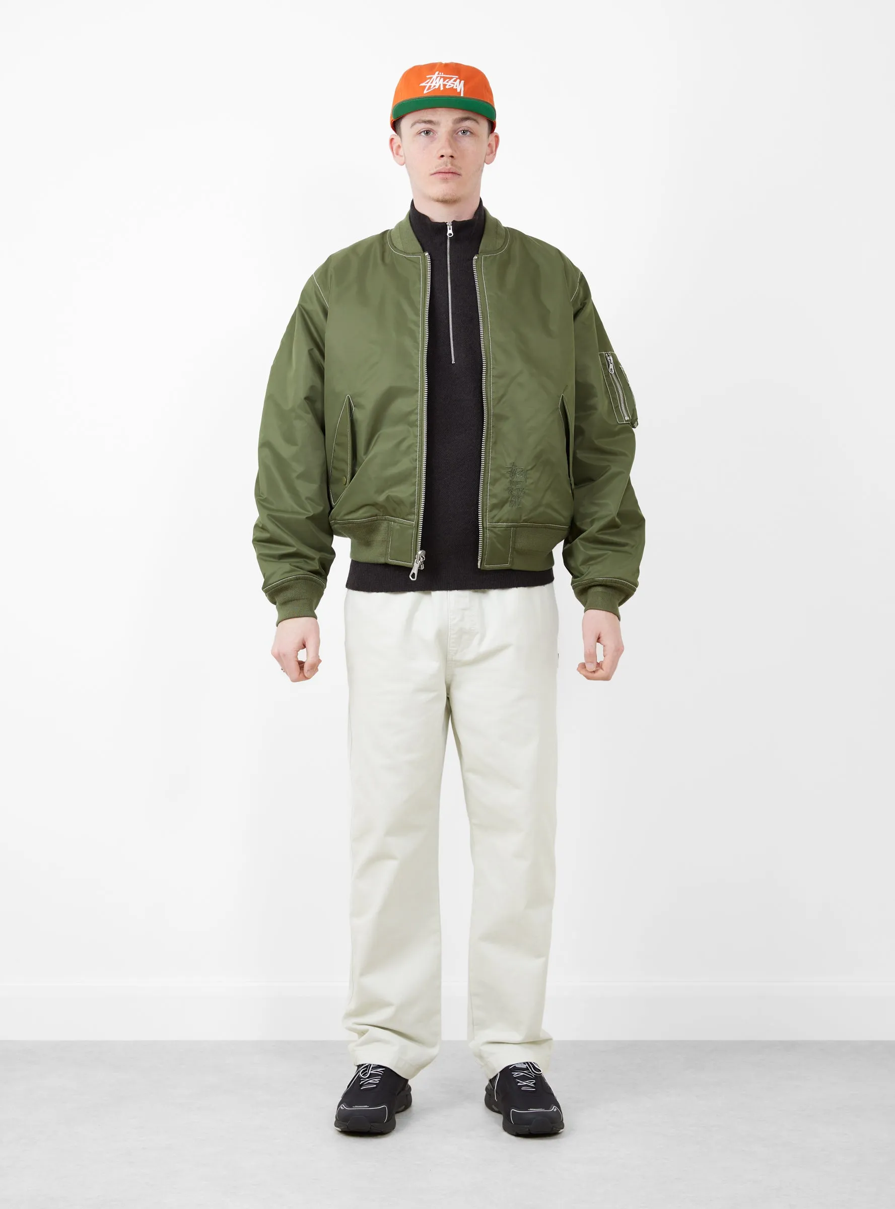 Built Bomber Jacket Olive