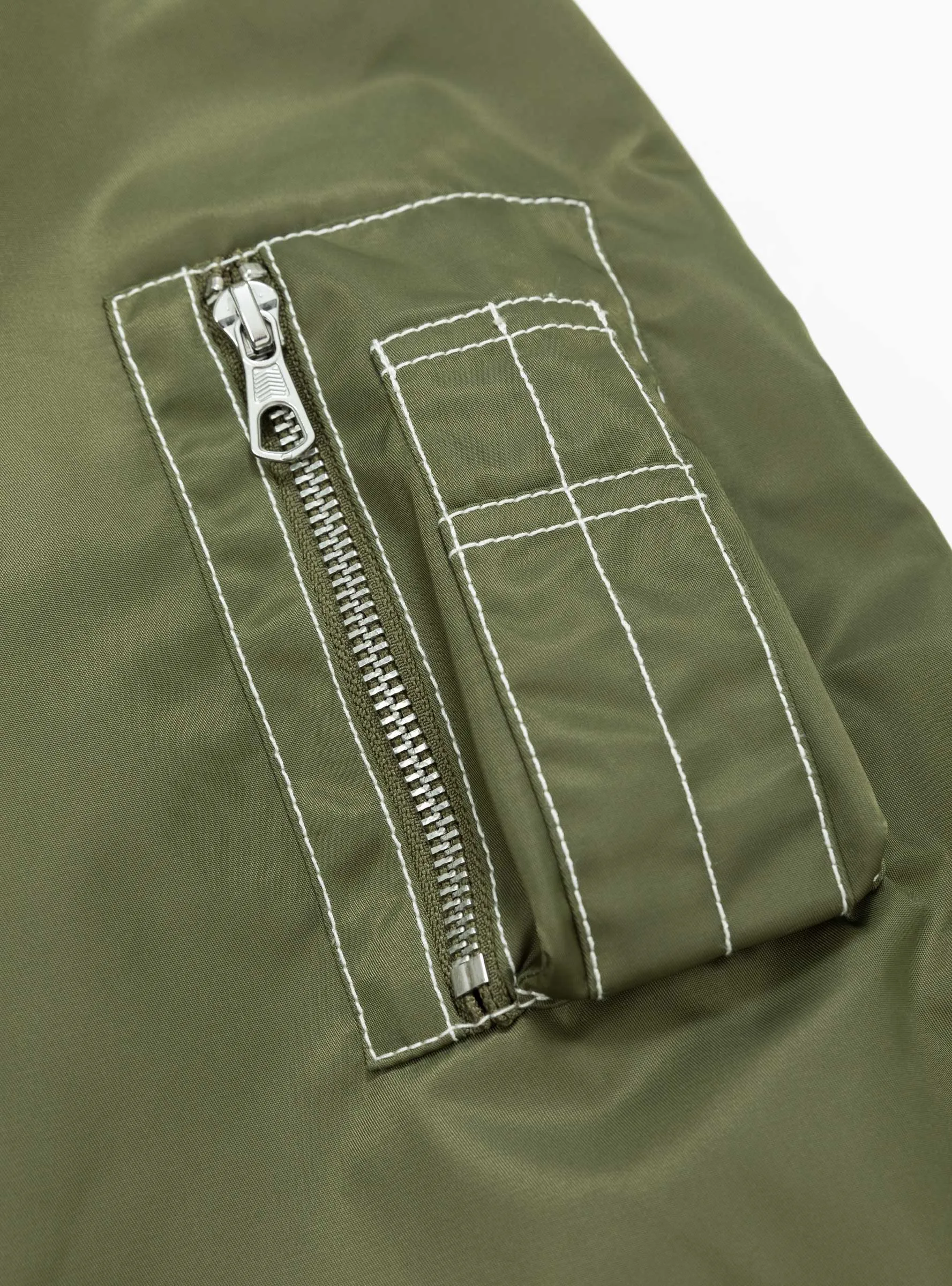 Built Bomber Jacket Olive