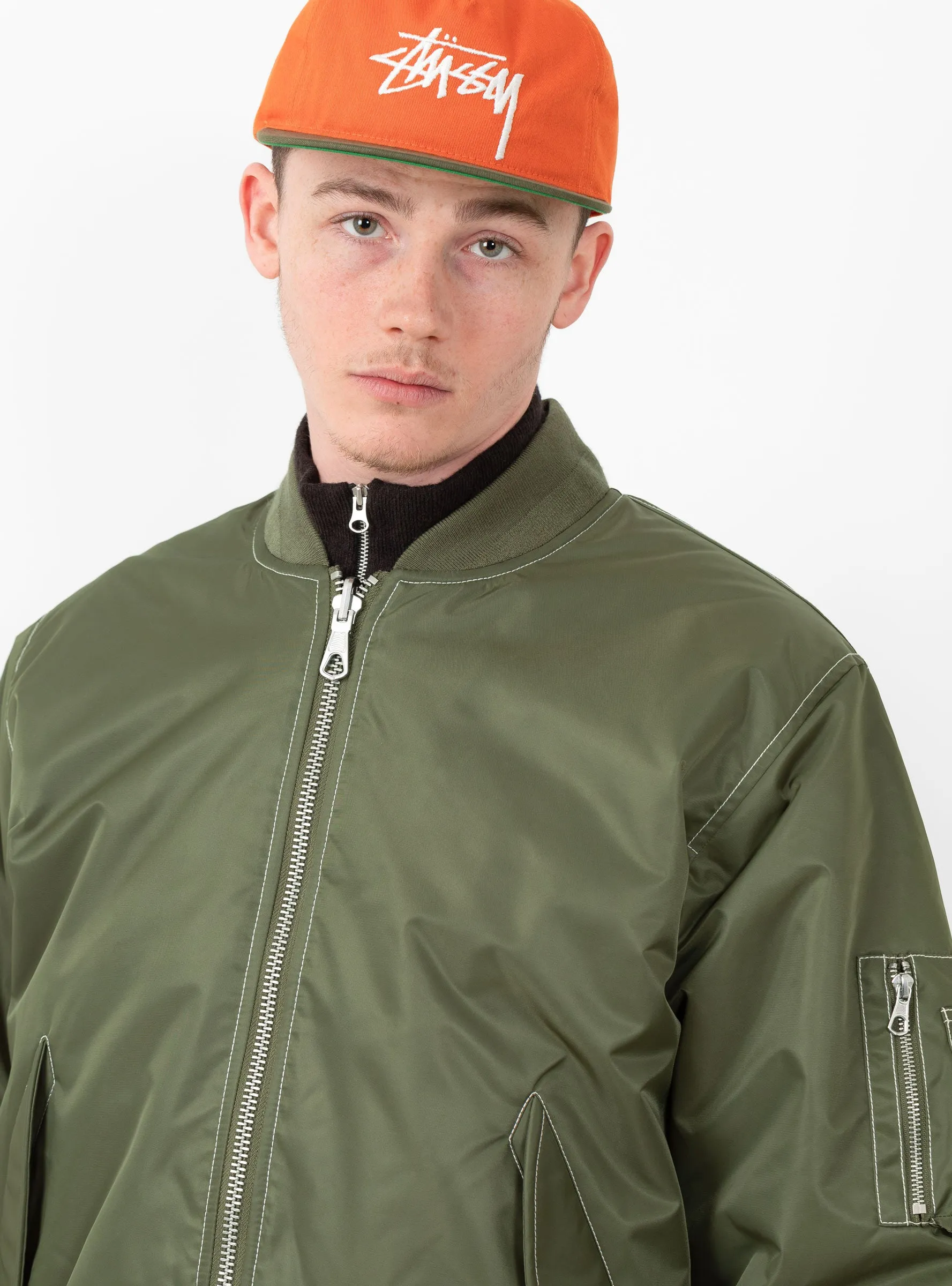 Built Bomber Jacket Olive