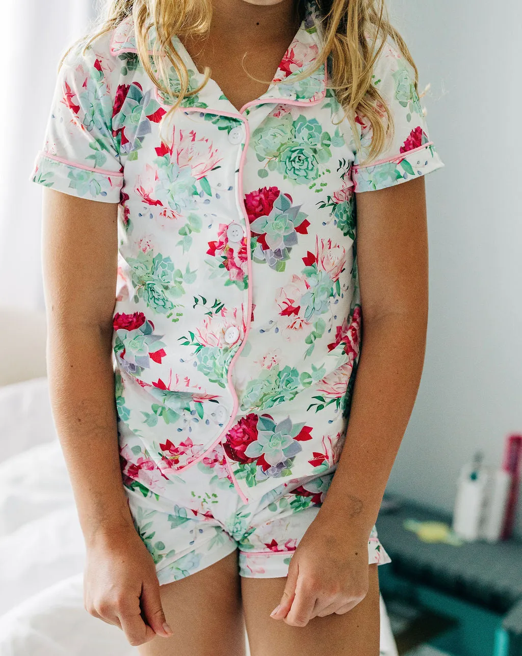 Button Down Pajamas - Succulents