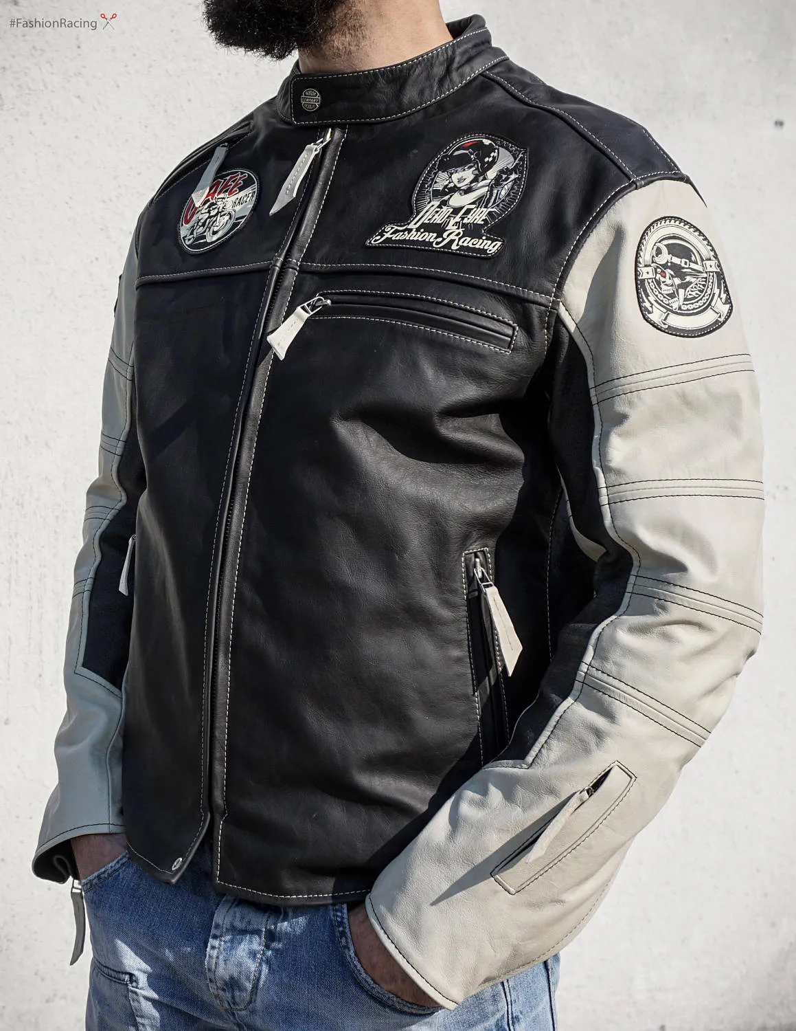 Cafe Racer Leather Lacket, Custom Motorcycle Jacket for Men, Bikers Leather Jacket