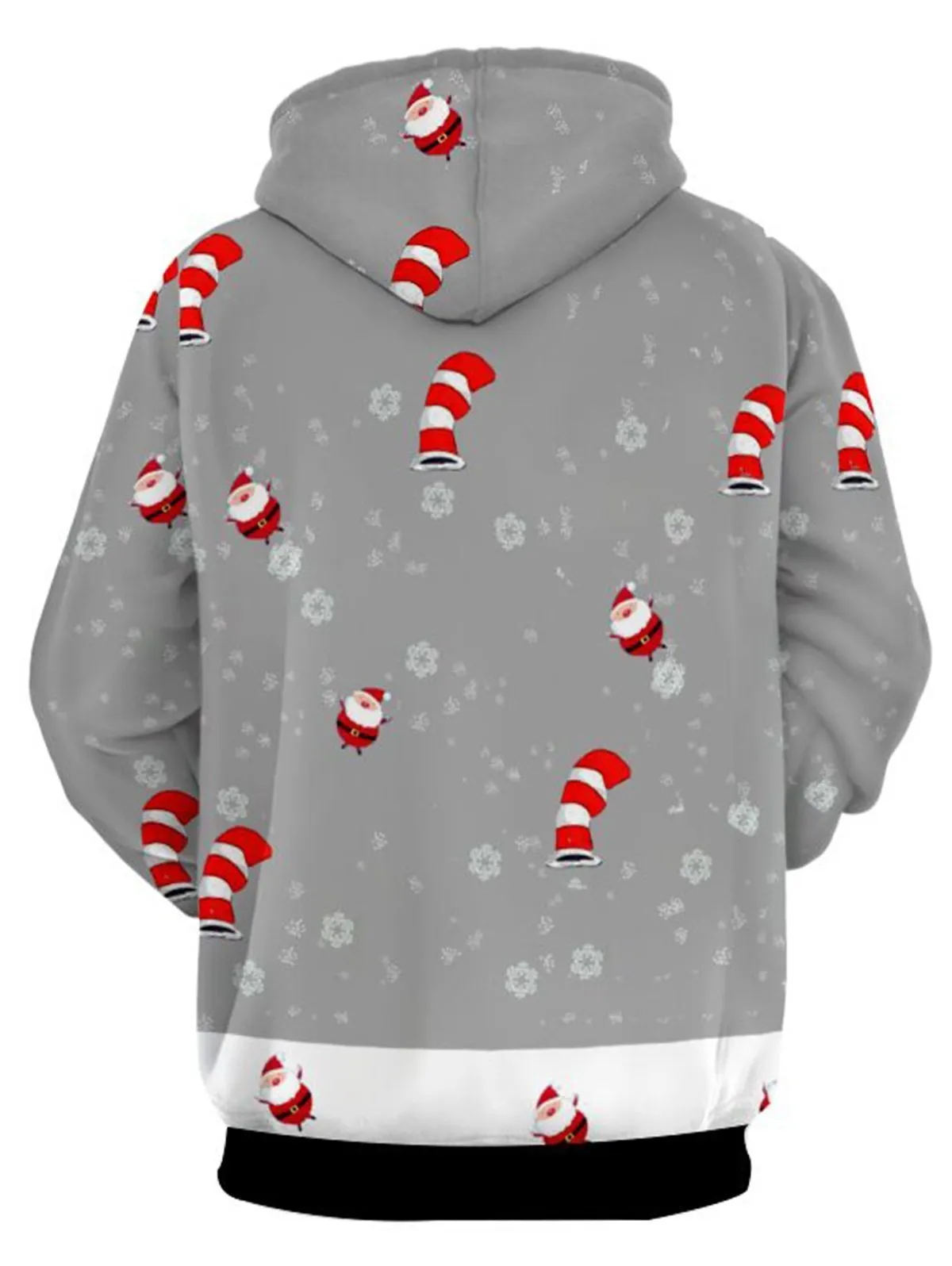 Candy Cane Santa Man Hoodie