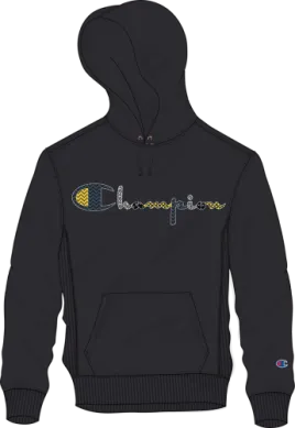 Champion Dot Stitch Script Reverse Weave PO Hood