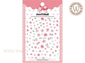 Cherry Blossom Adhesive Nail Art Sticker - 1 pc (HY-395)