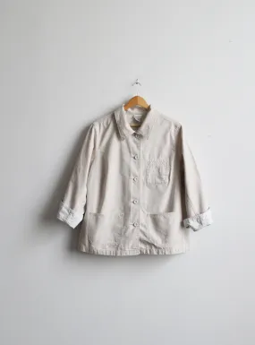 ecru cotton chore coat