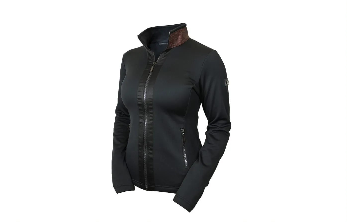 EQUESTRIAN STOCKHOLM MAHOGANY GLIMMER FLEECE JACKET