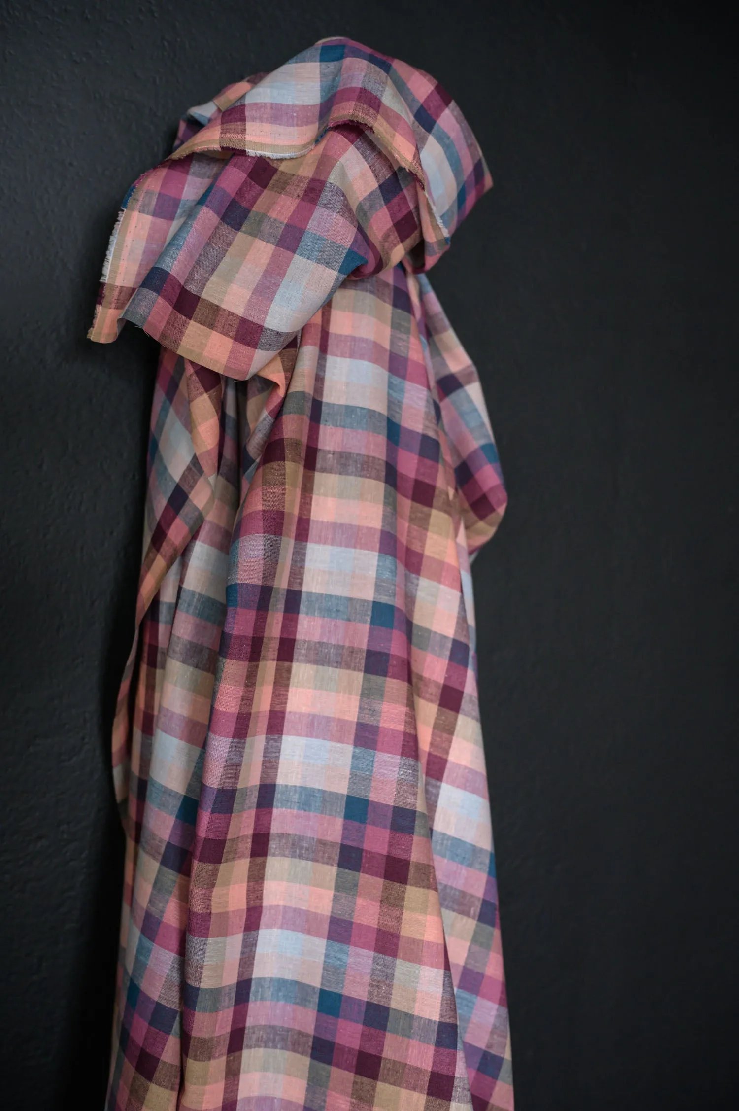 Estelle Linen Cotton Check Fabric