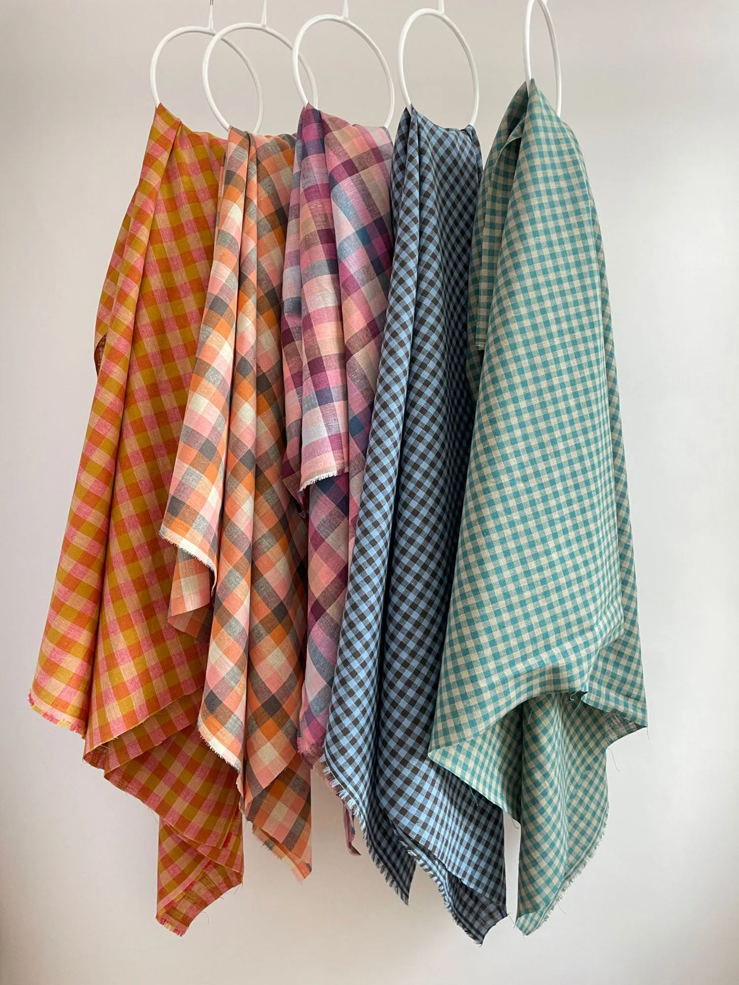 Estelle Linen Cotton Check Fabric