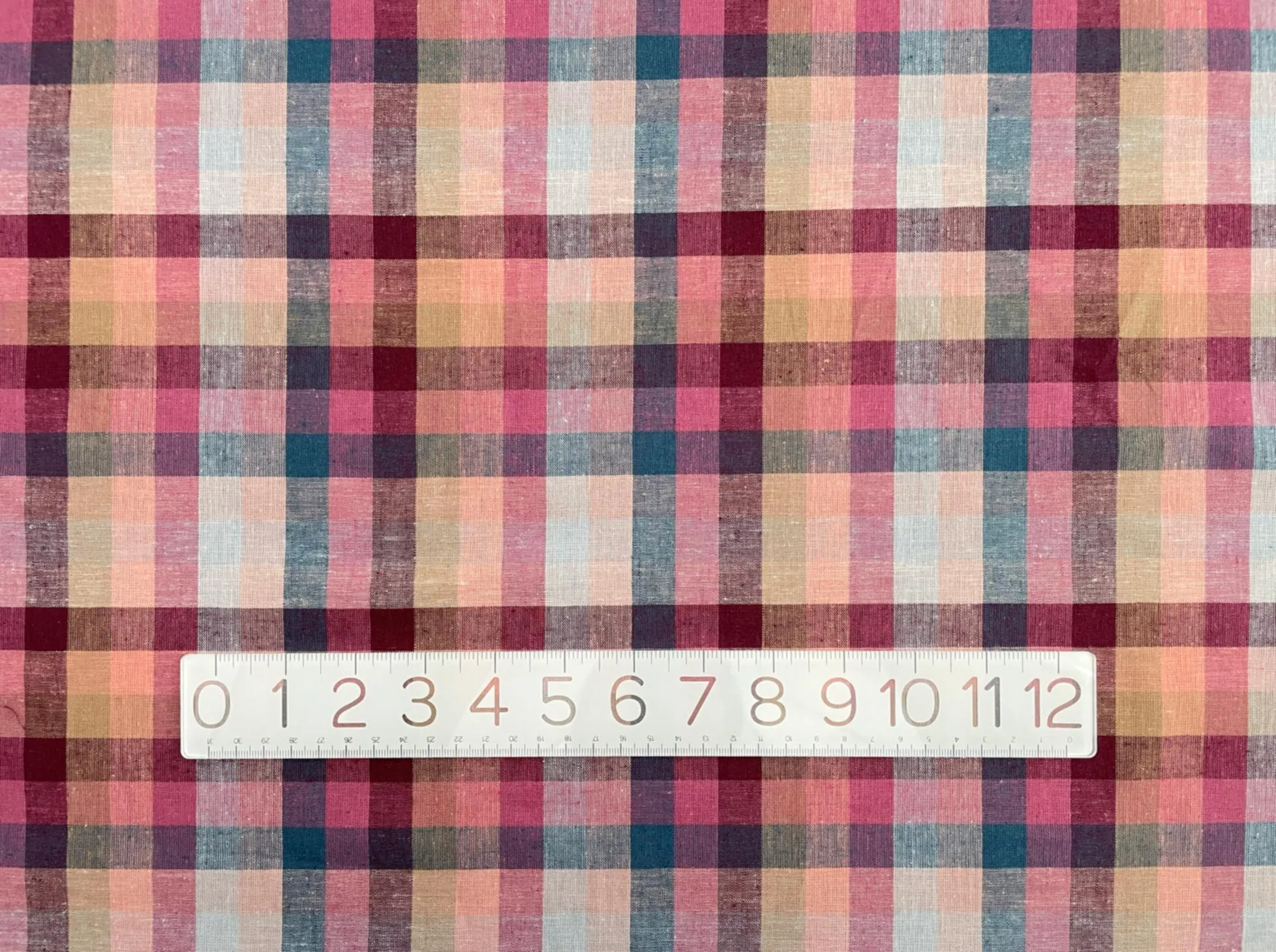 Estelle Linen Cotton Check Fabric