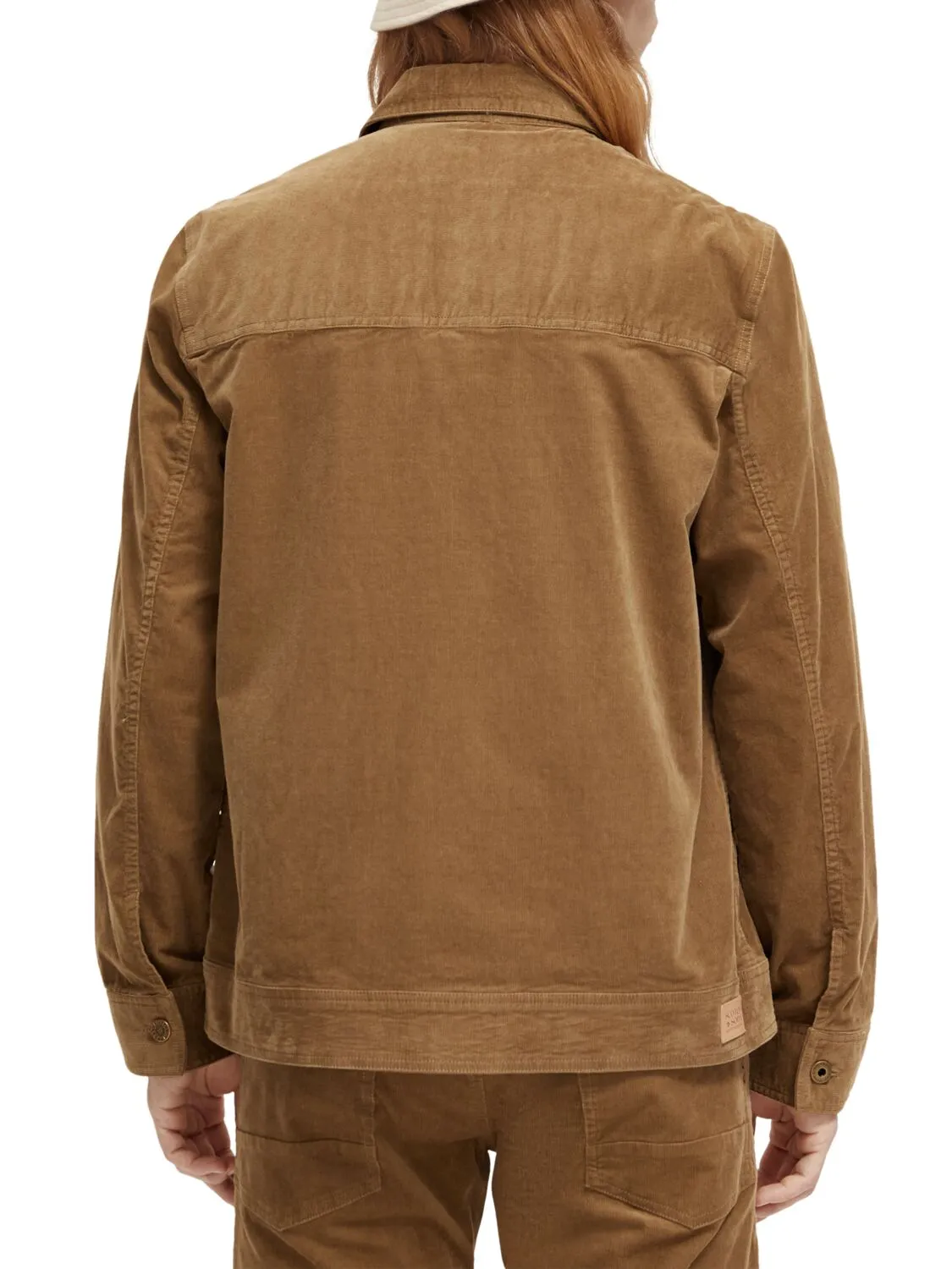 Fine Corduroy Trucker Jacket | Taupe