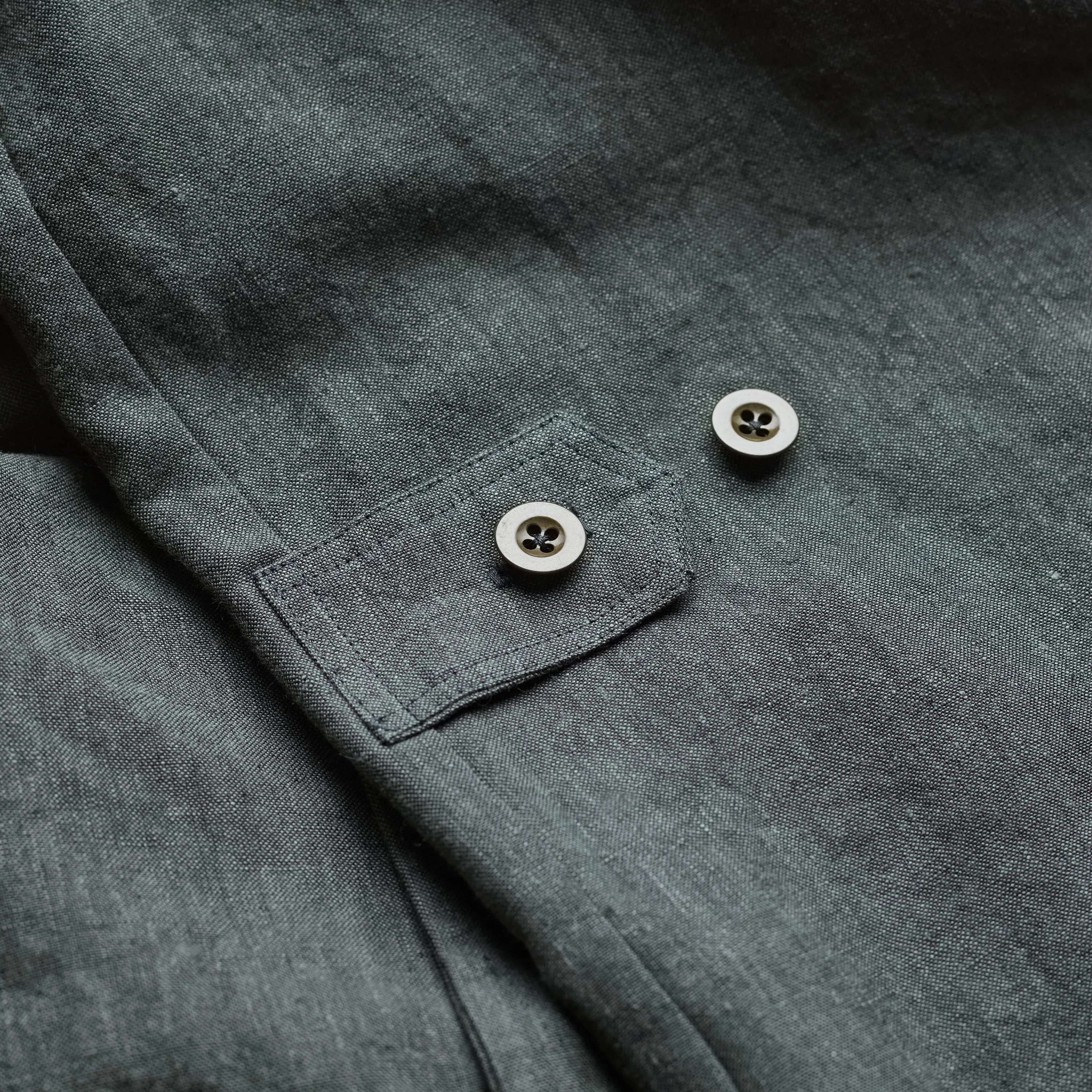 FK001-Fox Linen Hunter Green Jacket