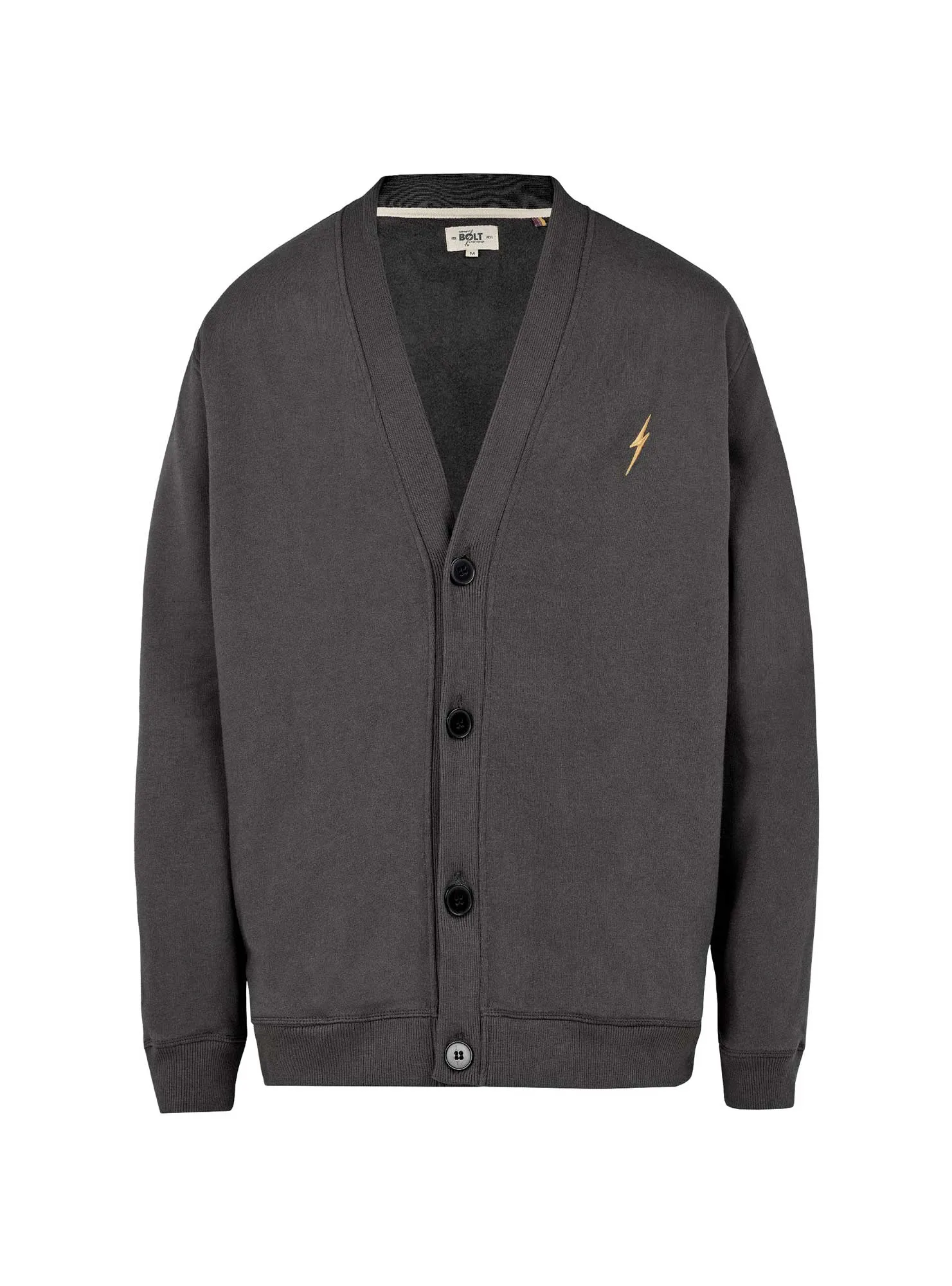 FLEECE CODE BOLT CARDIGAN