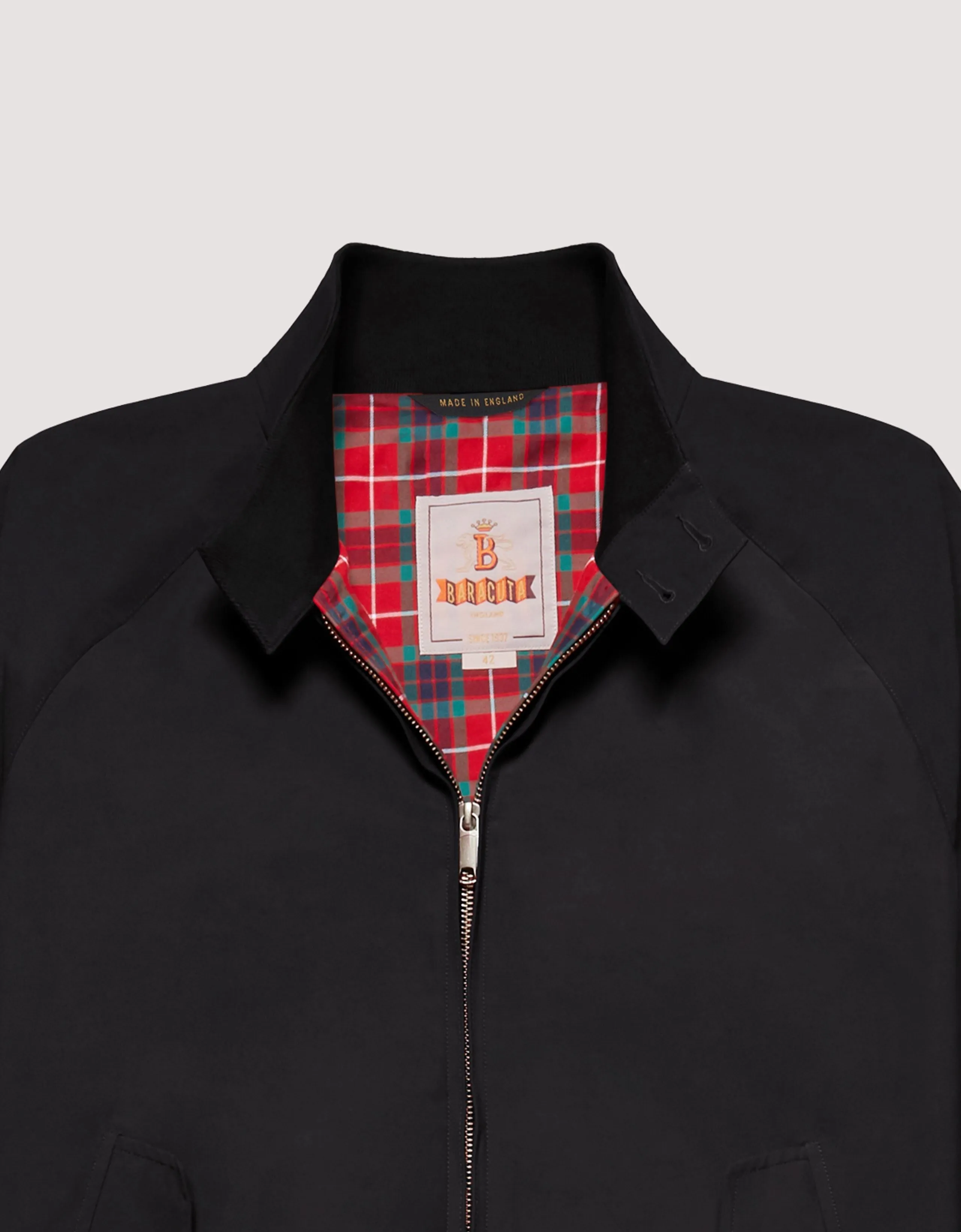 G9 Classic Fit Harrington Jacket, Black