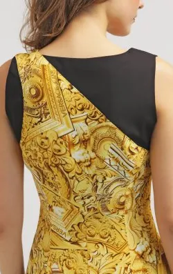 Gold Shift Dress