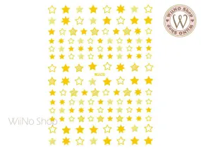 Gold Star Adhesive Nail Art Sticker - 1 pc (WG620G)