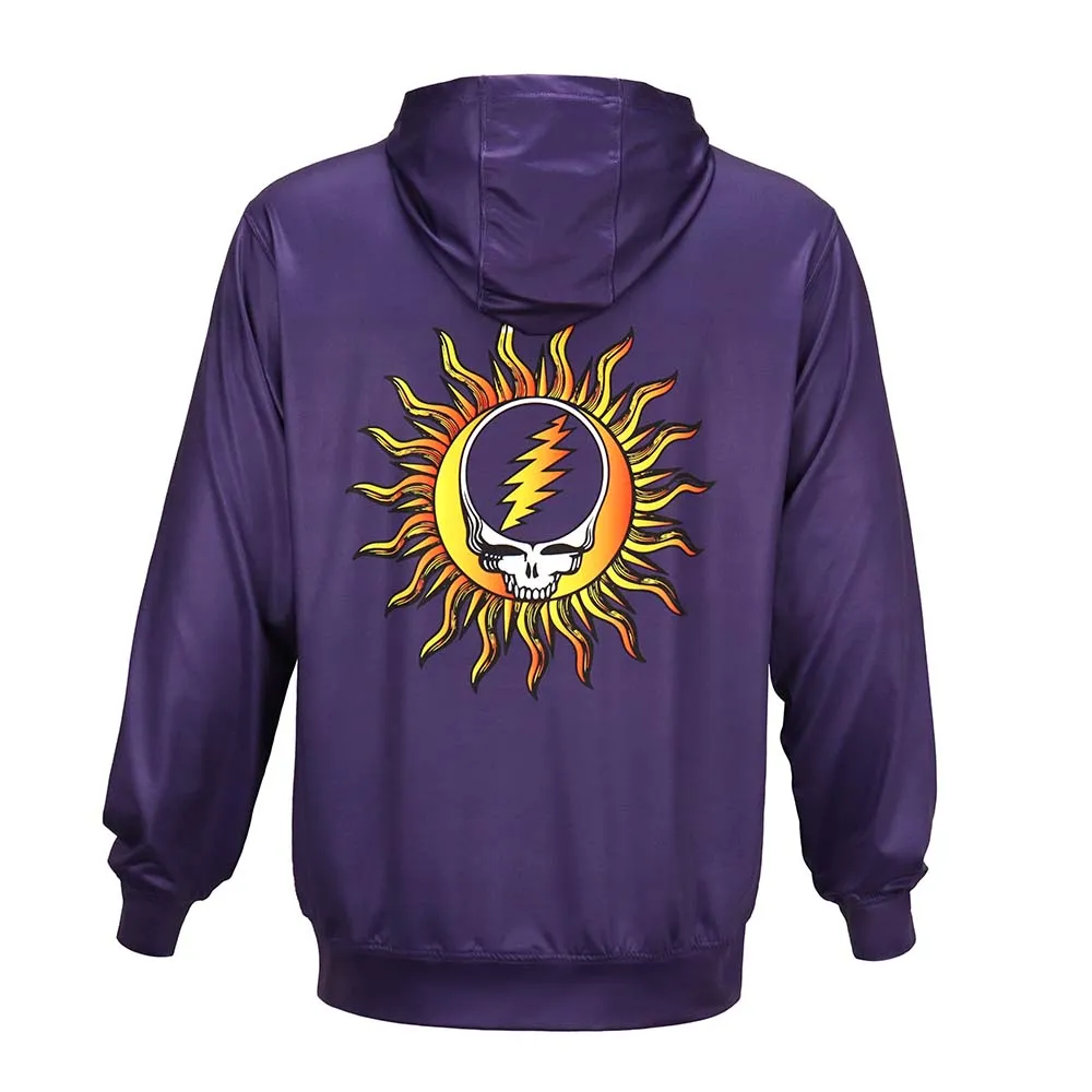 Grateful Dead | UPF 50 Hoodie | Sun and Swim Steal Your Face Hoodie Purple