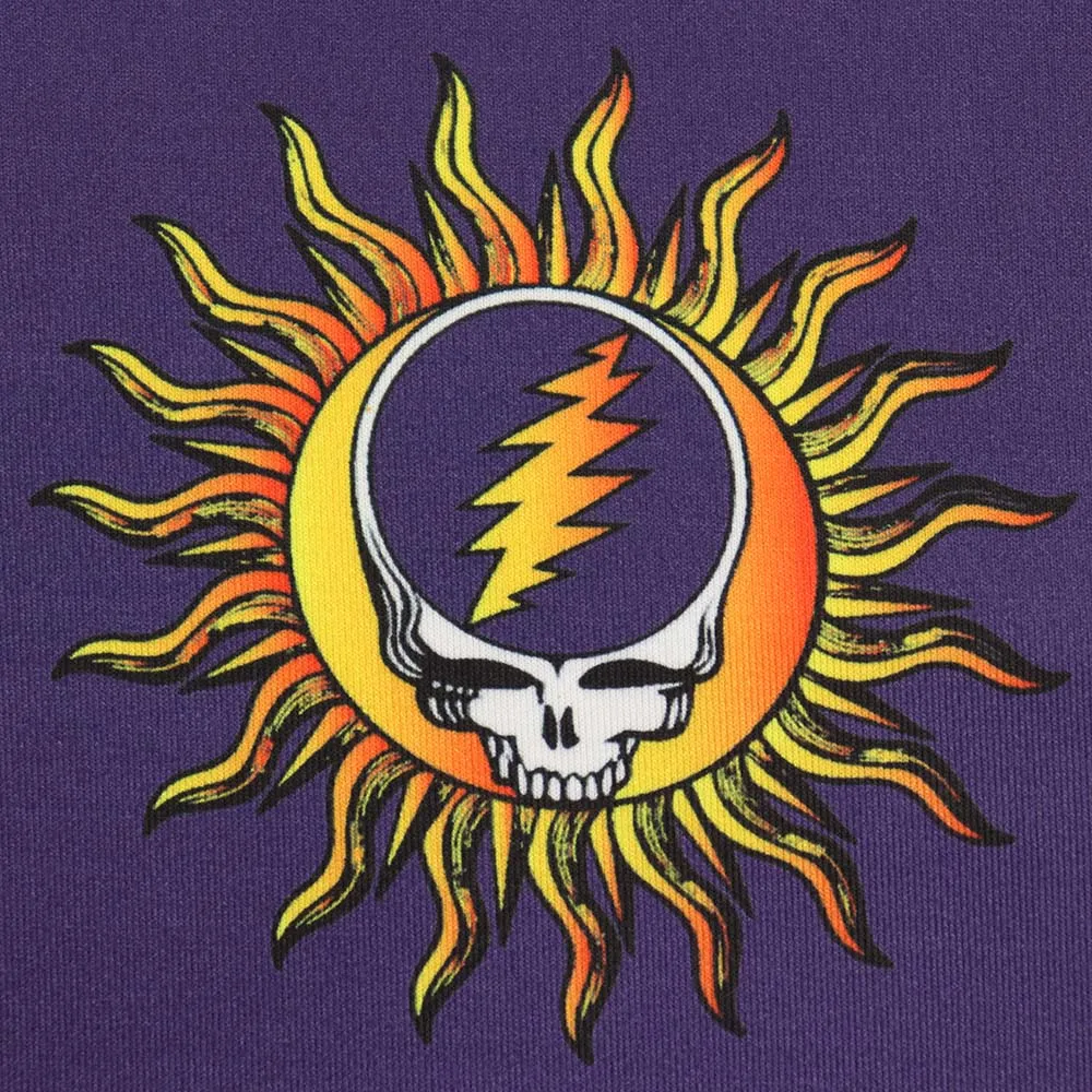 Grateful Dead | UPF 50 Hoodie | Sun and Swim Steal Your Face Hoodie Purple