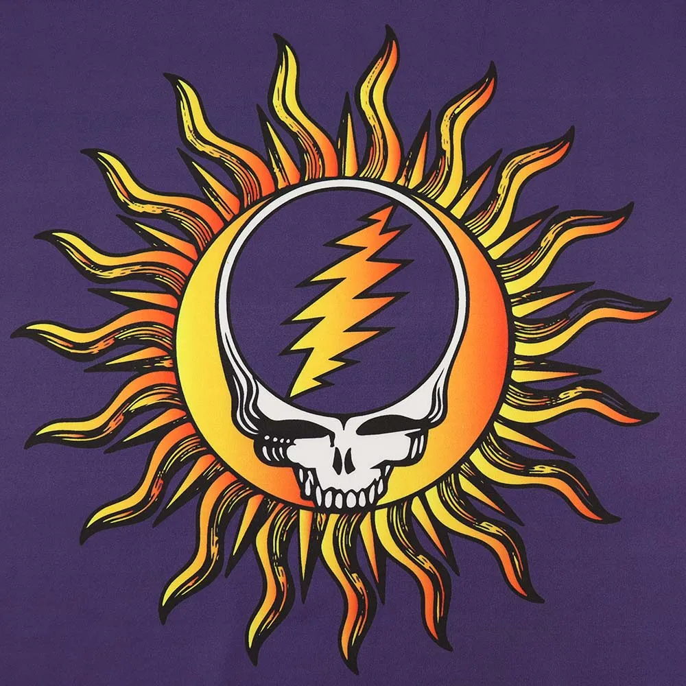 Grateful Dead | UPF 50 Hoodie | Sun and Swim Steal Your Face Hoodie Purple