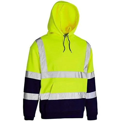 Hi Vis Two Tone Hooded Sweatshirt EN ISO 20471