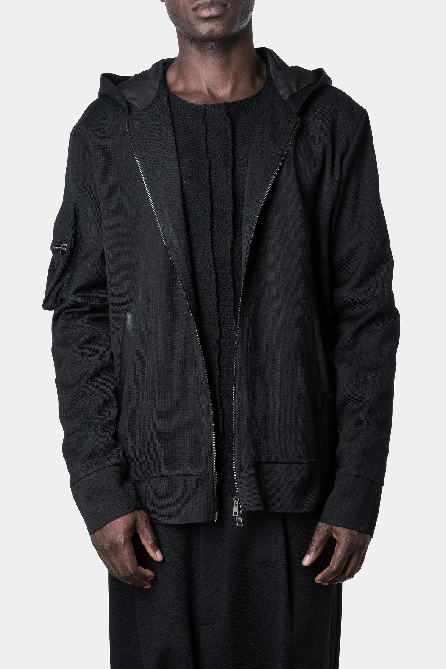 Hooded zip jacket