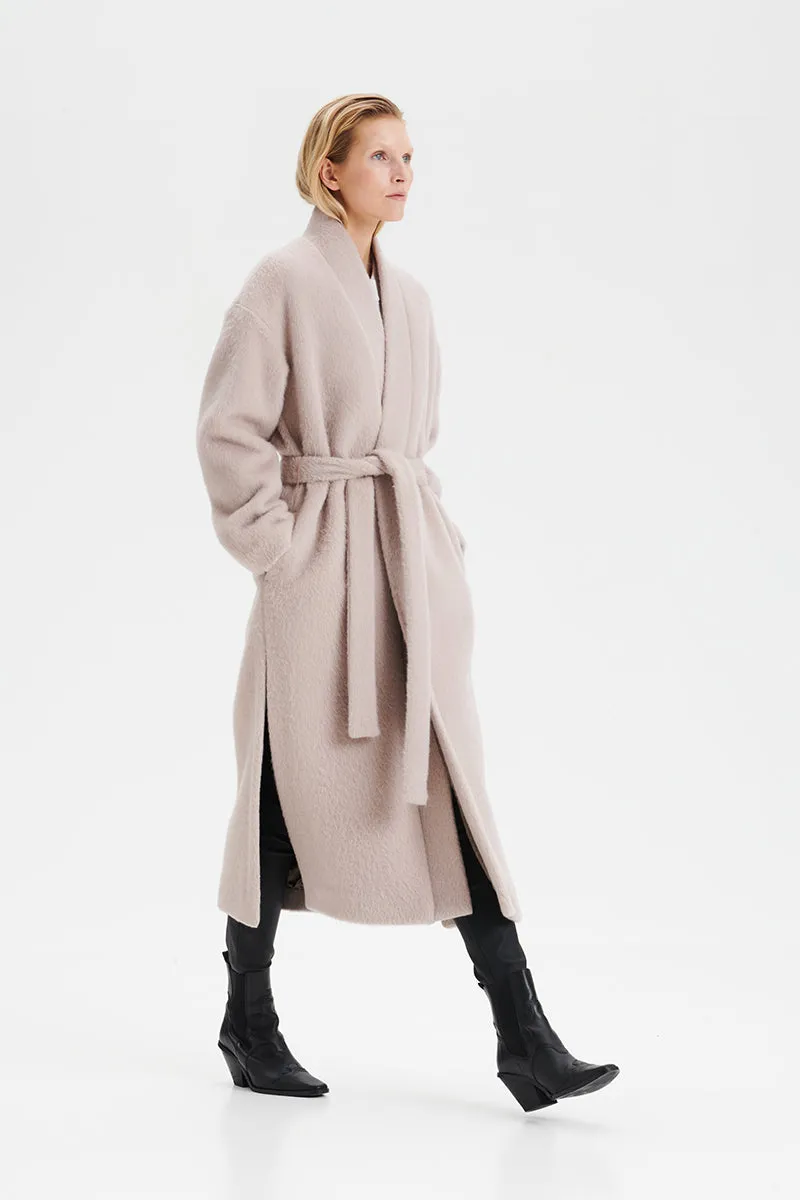 HUURRE long coat in pearl