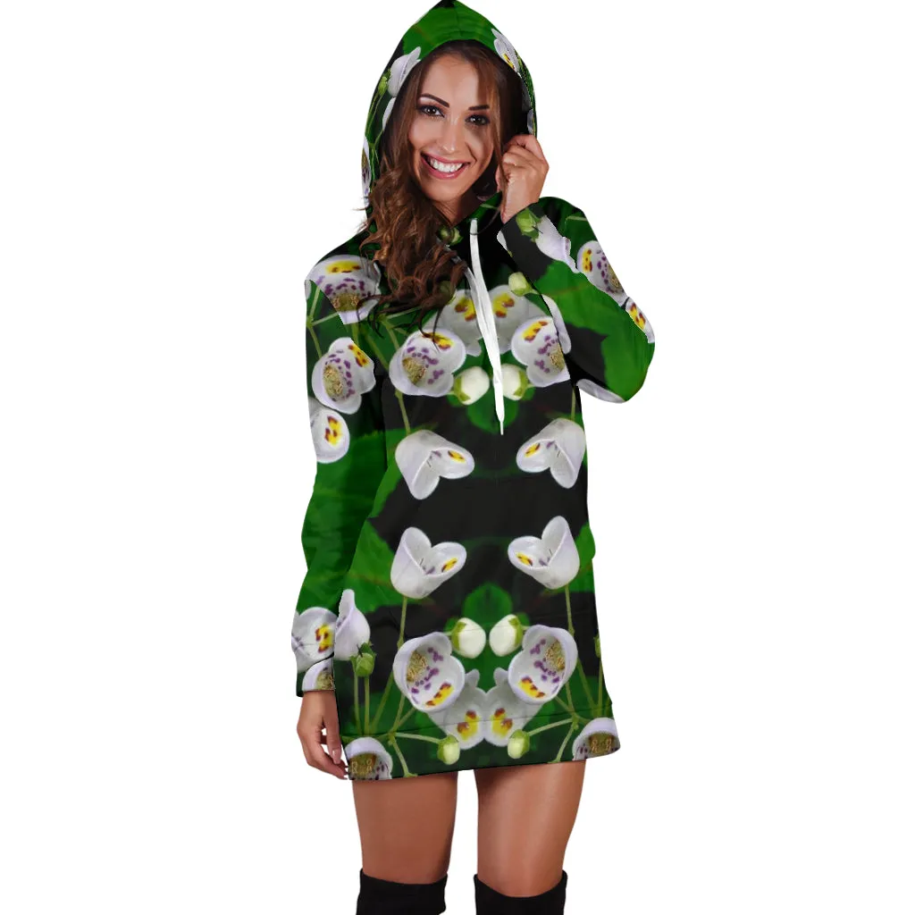 Jovellana Flower Woman Hoodie Dress