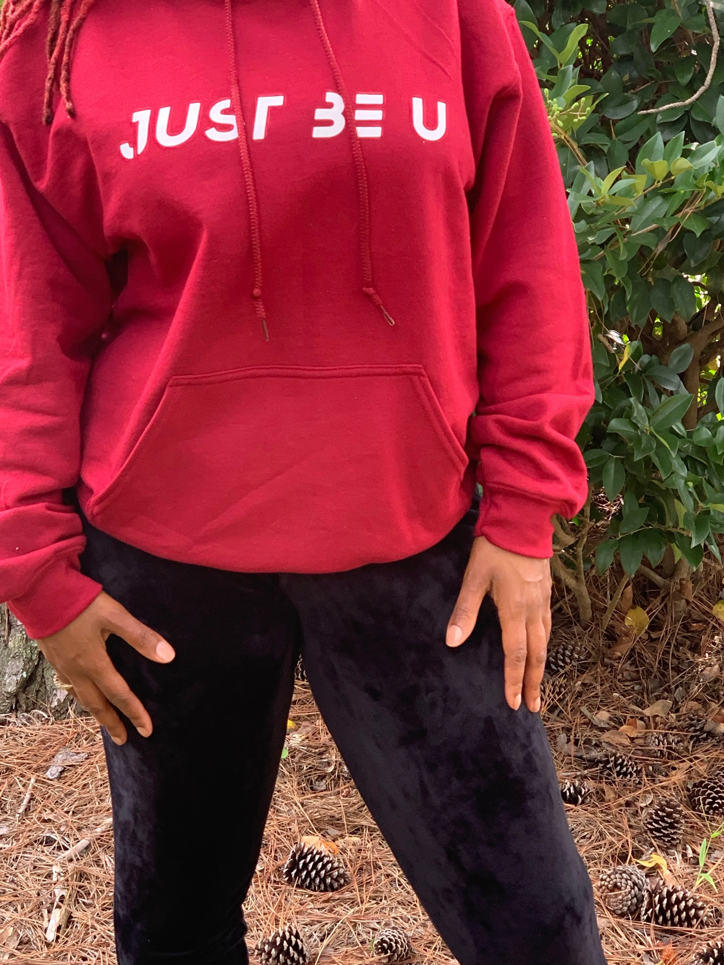 Just BE U Hoodie Cranberry