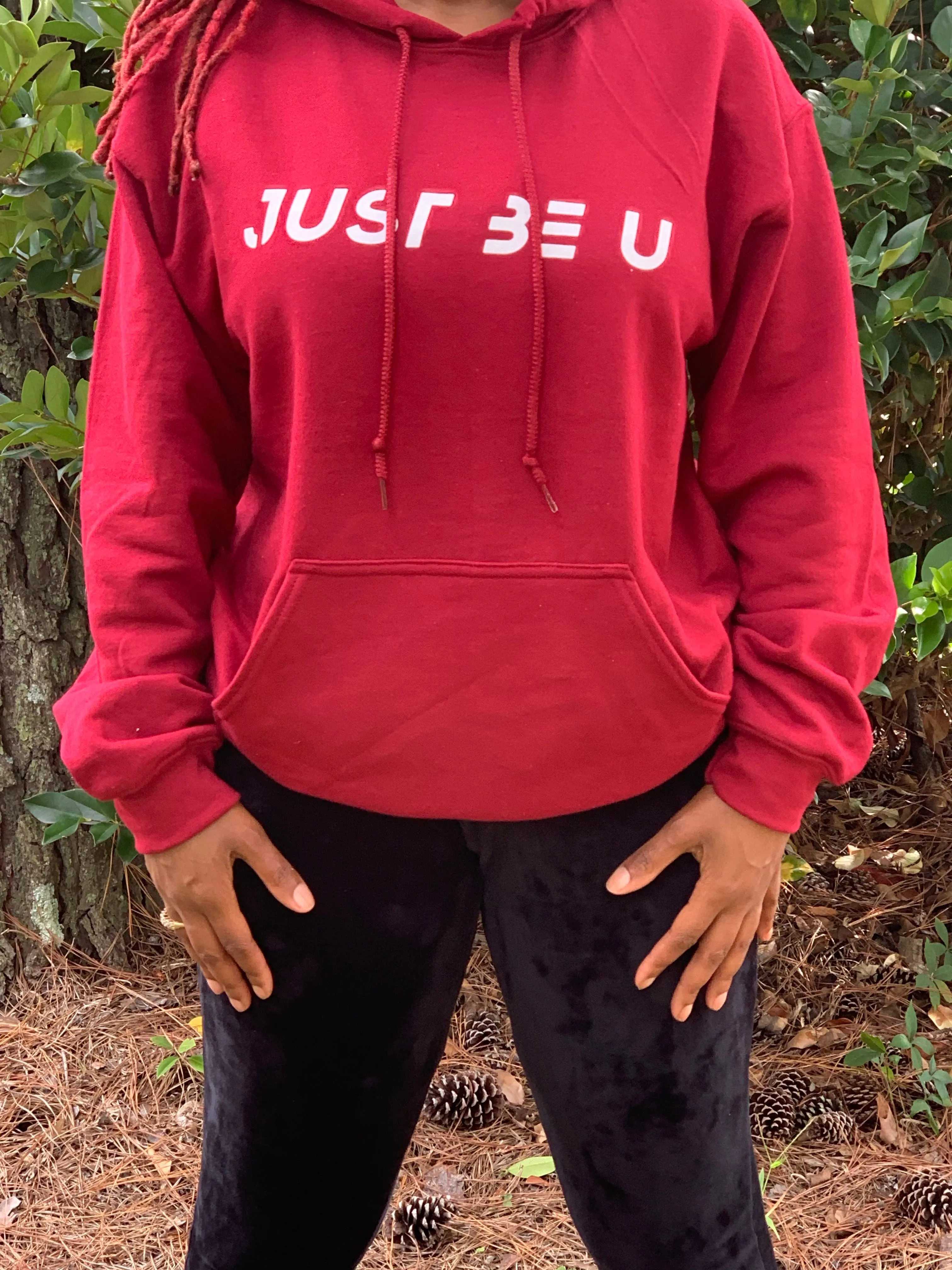 Just BE U Hoodie Cranberry