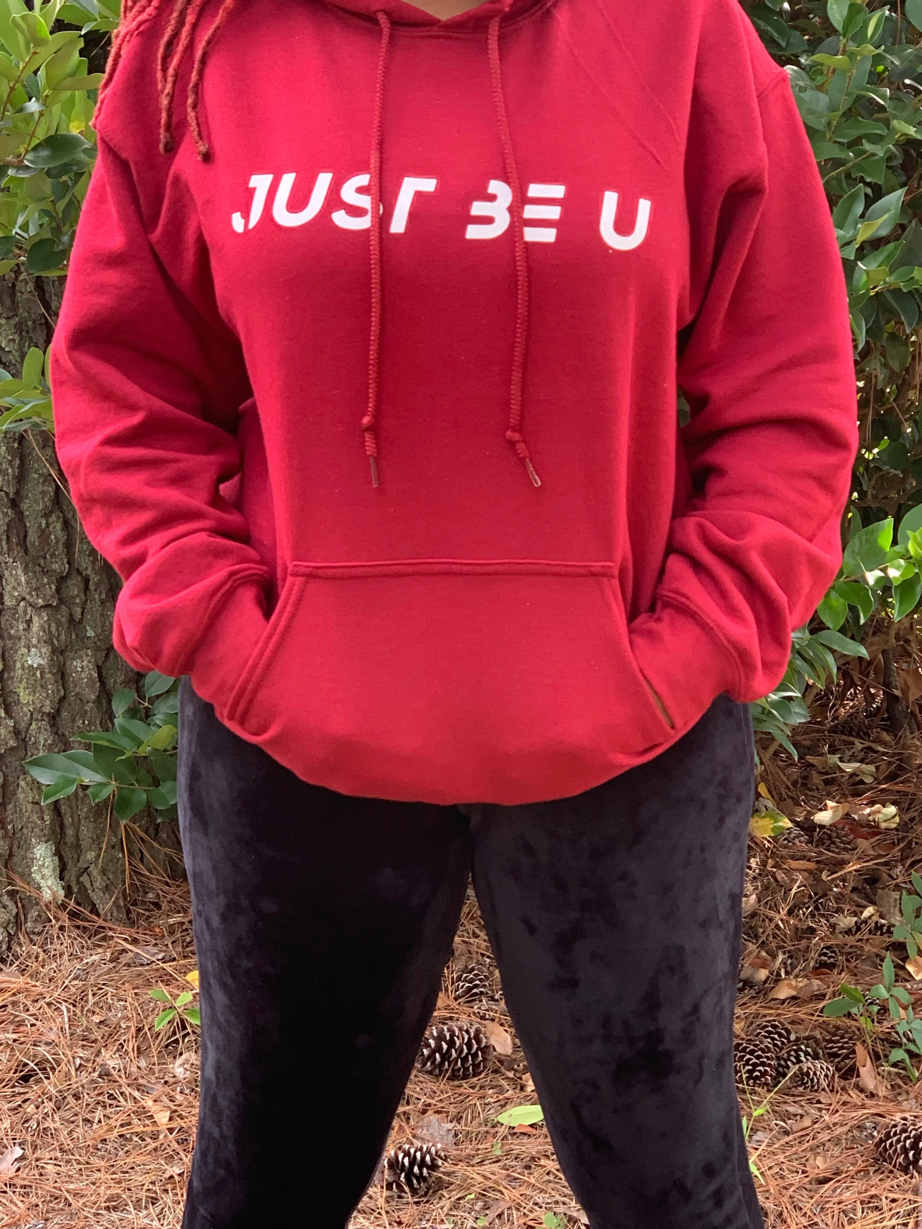 Just BE U Hoodie Cranberry